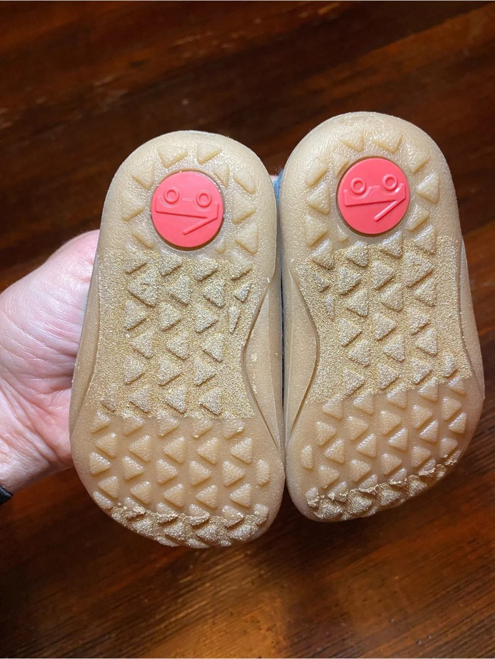 EUC See Kai Run Felted Wool Cruz II Velcro Crib Shoe Grey Fox Slippers